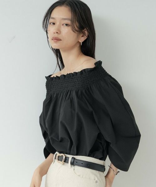 GALLEST / ギャレスト シャツ・ブラウス | サッカーオフショルブラウス | 詳細7