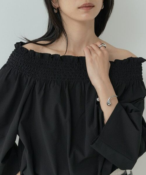 GALLEST / ギャレスト シャツ・ブラウス | サッカーオフショルブラウス | 詳細8