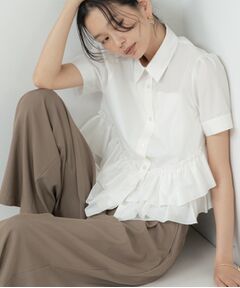 GALLEST / ギャレスト シャツ・ブラウス | ティアードフリルヘムシャツ