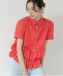 GALLEST / ギャレスト シャツ・ブラウス | ティアードフリルヘムシャツ
