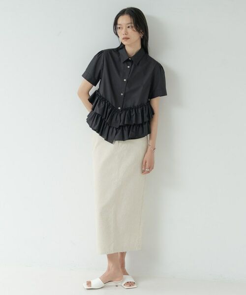 GALLEST / ギャレスト シャツ・ブラウス | ティアードフリルヘムシャツ | 詳細1