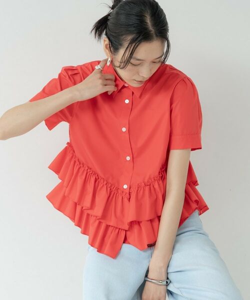 GALLEST / ギャレスト シャツ・ブラウス | ティアードフリルヘムシャツ | 詳細12