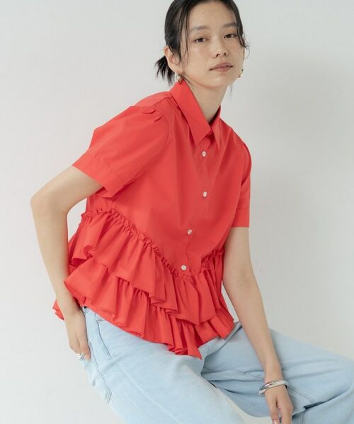 GALLEST / ギャレスト シャツ・ブラウス | ティアードフリルヘムシャツ | 詳細13