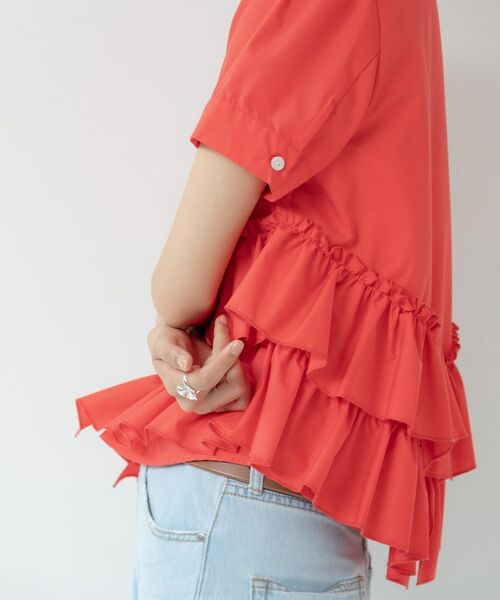GALLEST / ギャレスト シャツ・ブラウス | ティアードフリルヘムシャツ | 詳細15