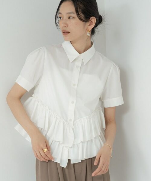 GALLEST / ギャレスト シャツ・ブラウス | ティアードフリルヘムシャツ | 詳細24