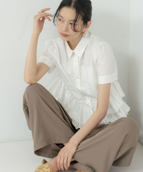 GALLEST / ギャレスト シャツ・ブラウス | ティアードフリルヘムシャツ | 詳細29
