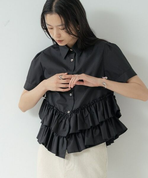 GALLEST / ギャレスト シャツ・ブラウス | ティアードフリルヘムシャツ | 詳細4