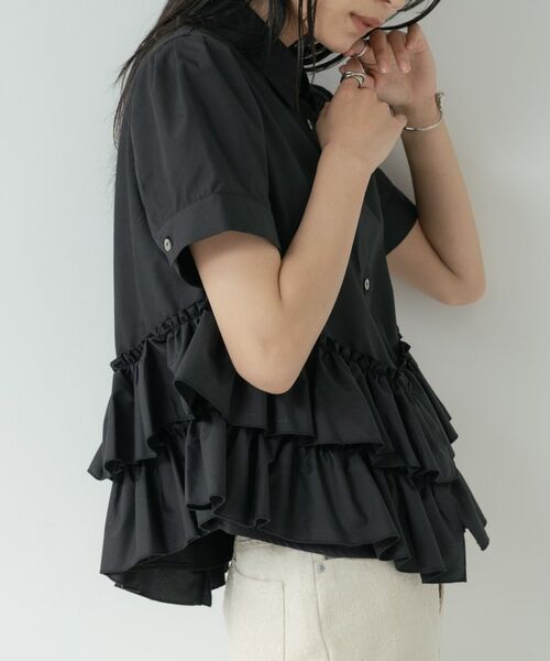 GALLEST / ギャレスト シャツ・ブラウス | ティアードフリルヘムシャツ | 詳細7