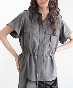 GALLEST / ギャレスト シャツ・ブラウス | Comfy SET UP｜サファリシャツ【セットアップ対応／通勤／カセット服／接触冷感／UVカット】