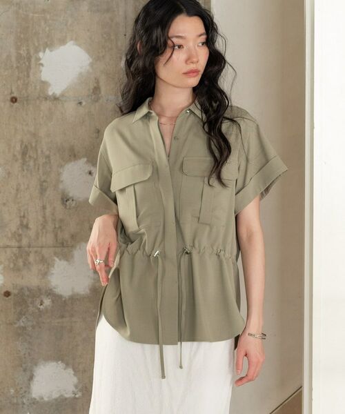 GALLEST / ギャレスト シャツ・ブラウス | Comfy SET UP｜サファリシャツ【セットアップ対応／通勤／カセット服／接触冷感／UVカット】 | 詳細13