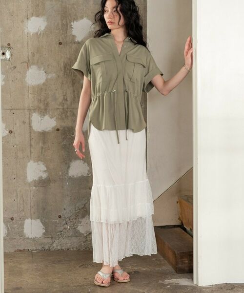 GALLEST / ギャレスト シャツ・ブラウス | Comfy SET UP｜サファリシャツ【セットアップ対応／通勤／カセット服／接触冷感／UVカット】 | 詳細8