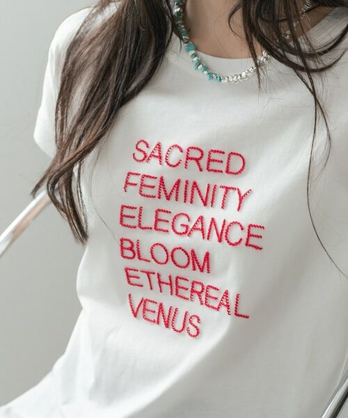 GALLEST / ギャレスト Tシャツ | 刺繍フレーズTシャツ | 詳細2