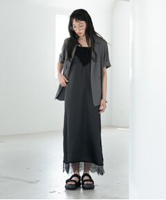 GALLEST / ギャレスト ワンピース | レースサテンキャミドレス