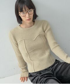 GALLEST / ギャレスト ニット・セーター | ビスチェドッキング風リブニット