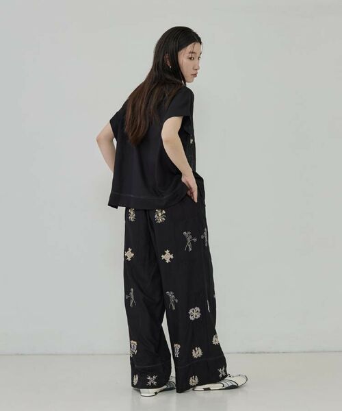 GALLEST / ギャレスト パンツ | アート刺繍イージーパンツ【セットアップ可能】 | 詳細6