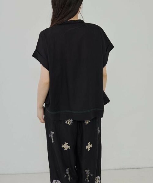 GALLEST / ギャレスト シャツ・ブラウス | アート刺繍半袖シャツ【セットアップ可能】 | 詳細3