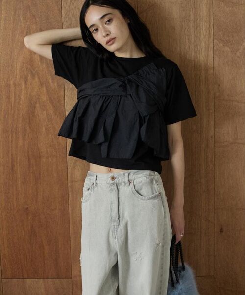 GALLEST / ギャレスト カットソー | ツイストドッキングTシャツ | 詳細3