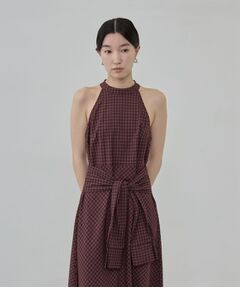 GALLEST / ギャレスト ロング・マキシ丈ワンピース | チェックプリントロングワンピース