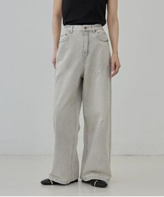 GALLEST / ギャレスト デニムパンツ | サイドギャザー ワイドデニム