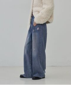 GALLEST / ギャレスト デニムパンツ | サイドギャザー ワイドデニム