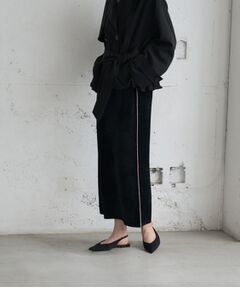 GALLEST / ギャレスト ロング・マキシ丈スカート | サイドラインモールニットスカート