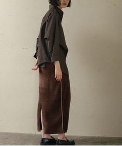 GALLEST / ギャレスト ロング・マキシ丈スカート | サイドラインモールニットスカート