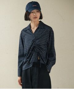 GALLEST / ギャレスト シャツ・ブラウス | バイアスシャーリングチェックシャツ