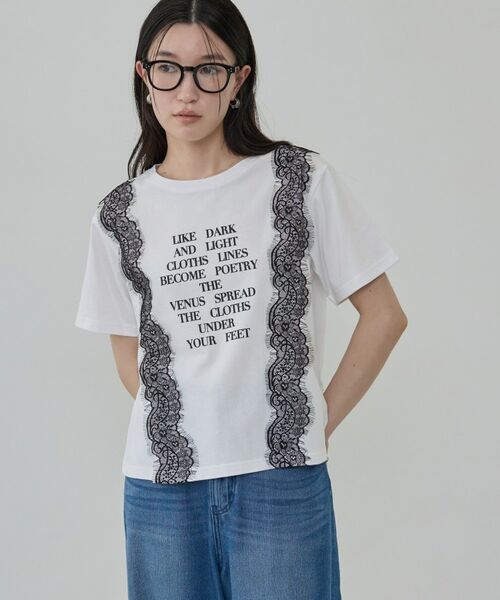 GALLEST / ギャレスト Tシャツ | レースステッチドTシャツ | 詳細3