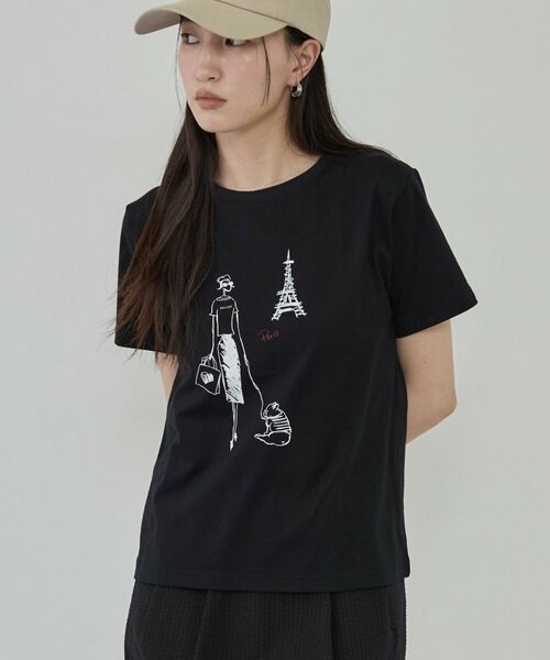 GALLEST / ギャレスト Tシャツ | フレンチブルTシャツ（ブラック(019)）