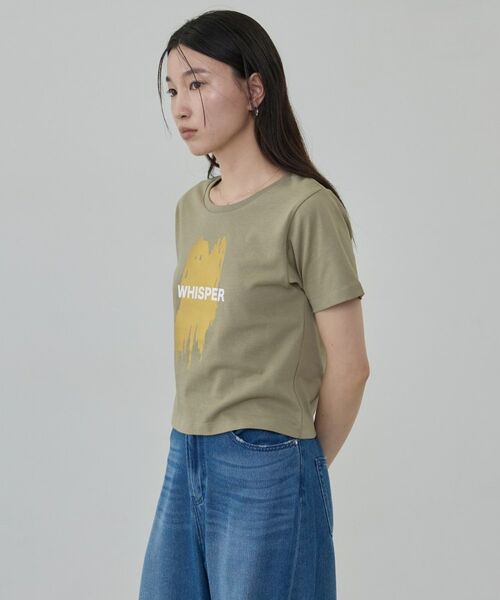 GALLEST / ギャレスト Tシャツ | 箔プリント コンパクトTシャツ | 詳細4