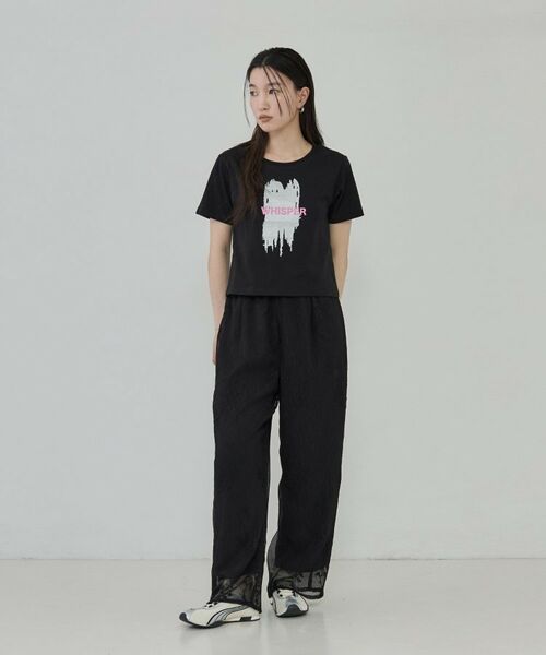 GALLEST / ギャレスト Tシャツ | 箔プリント コンパクトTシャツ | 詳細6