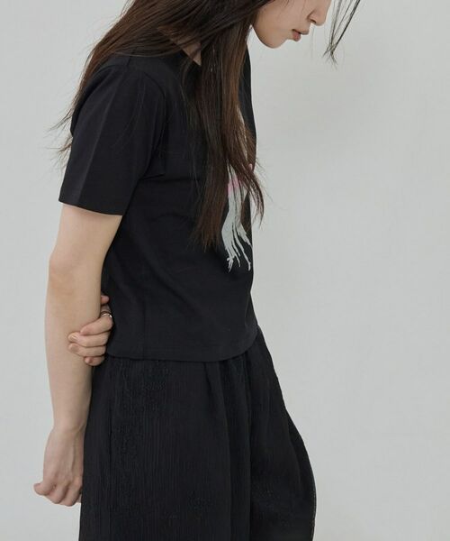GALLEST / ギャレスト Tシャツ | 箔プリント コンパクトTシャツ | 詳細8