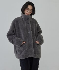 GALLEST / ギャレスト レザーブルゾン・ジャケット | スタンドカラーボアブルゾン