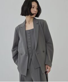GALLEST / ギャレスト テーラードジャケット | Comfy Set Up｜ダブルブレストイージージャケット【セットアップ対応／通勤／カセット服】