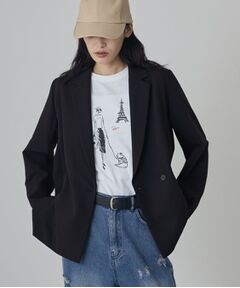 GALLEST / ギャレスト テーラードジャケット | Comfy Set Up｜ダブルブレストイージージャケット【セットアップ対応／通勤／カセット服】
