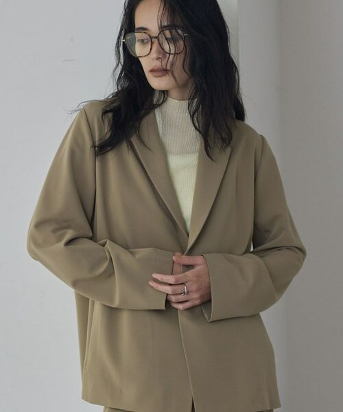 GALLEST / ギャレスト テーラードジャケット | Comfy Set Up｜ダブルブレストイージージャケット【セットアップ対応／通勤／カセット服】 | 詳細3