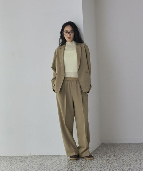 GALLEST / ギャレスト テーラードジャケット | Comfy Set Up｜ダブルブレストイージージャケット【セットアップ対応／通勤／カセット服】 | 詳細5