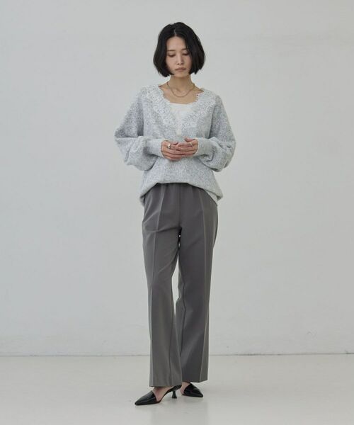 GALLEST / ギャレスト パンツ | Comfy Set Up|イージーストレートフレアパンツ【セットアップ対応/通勤/カセット服】 | 詳細17