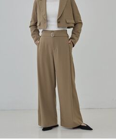 GALLEST / ギャレスト パンツ | ハイウエストベルテッドスラックス