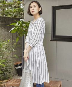 GEORGES RECH / ジョルジュ・レッシュ シャツ・ブラウス | 【洗える】ストライプロングシャツ