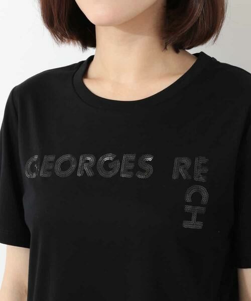 GEORGES RECH / ジョルジュ・レッシュ カットソー | 【洗える】スパンコール刺繍Tシャツ | 詳細3