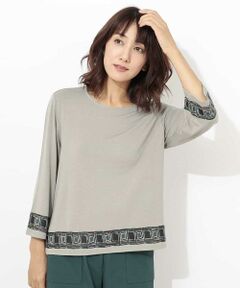 GEORGES RECH / ジョルジュ・レッシュ カットソー | 【洗える】グラフィックプリントカットソー