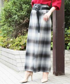 GEORGES RECH / ジョルジュ・レッシュ その他パンツ | 【日本製】オンブレーチェックワイドパンツ