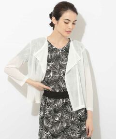GEORGES RECH / ジョルジュ・レッシュ カーディガン・ボレロ | 【洗える】W合わせサマーカーディガン