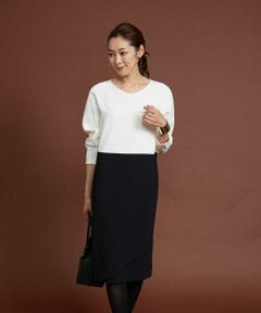 GEORGES RECH / ジョルジュ・レッシュ ドレス | バイカラーコクーンドレス