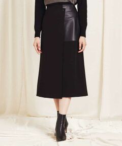 GEORGES RECH / ジョルジュ・レッシュ ロング・マキシ丈スカート | アシンメトリーラップ風スカート