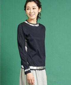 GEORGES RECH / ジョルジュ・レッシュ カットソー | 【洗える】箔プリントTシャツ