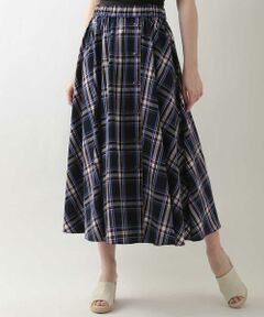 GEORGES RECH / ジョルジュ・レッシュ ロング・マキシ丈スカート | チェック柄フレアスカート
