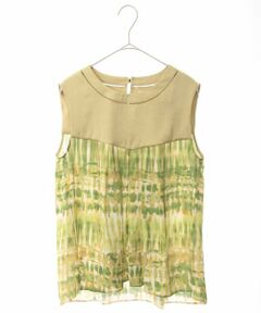 GEORGES RECH / ジョルジュ・レッシュ シャツ・ブラウス | 【洗える】サテンノースリーブブラウス