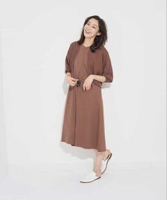 GEORGES RECH / ジョルジュ・レッシュ ロング・マキシ丈ワンピース | 【アンサンブル】ボレロカーディ付コットンワンピース